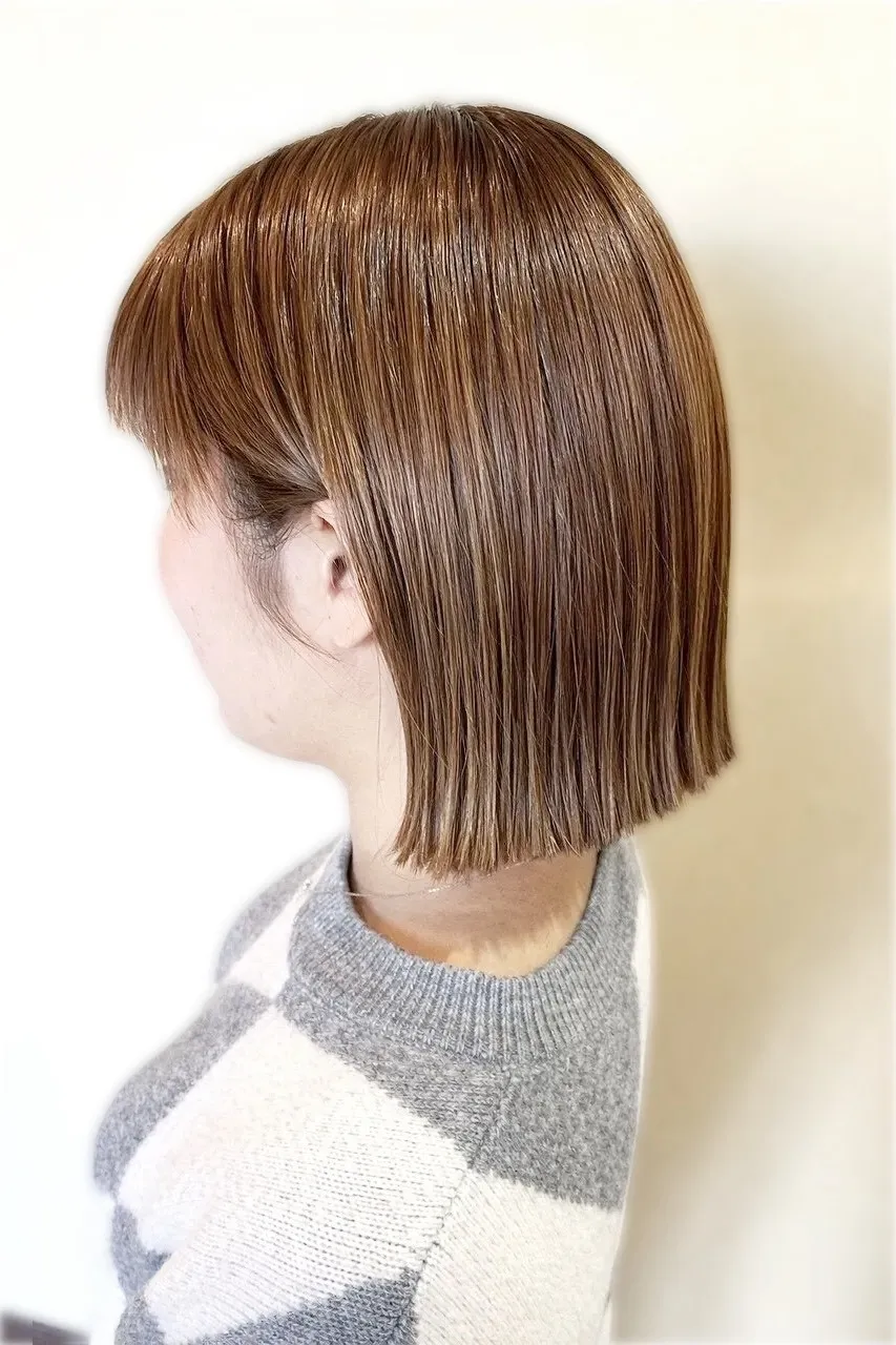 切りっぱなしボブ